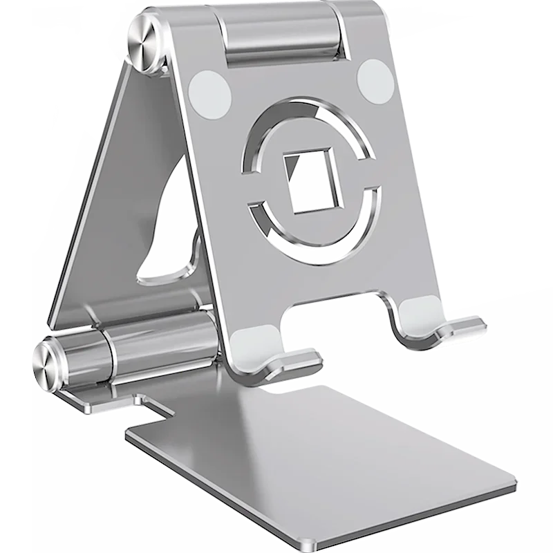 Suporte para tablet com rotação de 360° para iPad, suporte dobrável ajustável para tablet, suporte de alumínio para celular compatível com iPad Pro/Air/Mini