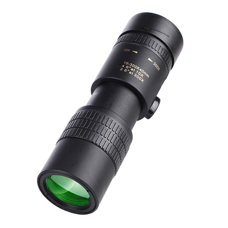 Ao ar livre 300X40 Zoom Len Spin Monoculars Telescópio Profissional de Longo Alcance Celular Foto Binóculos