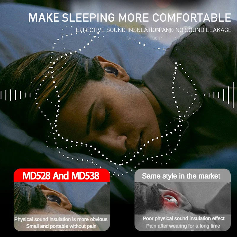Xiaomi Fone de ouvido para dormir Fones de ouvido invisíveis Bluetooth 5.3 Cancelamento de ruído IPX7 à prova d'água Ultra fino TWS Fones de ouvido estéreo esportivos